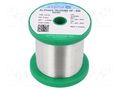 Tin; lead free; Sn96,5Ag3Cu0,5; 0.5mm; 250g; reel; 217÷221°C; 2.2% ALPHA HF850SAC305-05/025