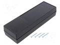 Enclosure: multipurpose; X: 59mm; Y: 189mm; Z: 38mm; ABS; black KRADEX Z32B-ABS