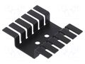 Heatsink: die-cut; TO220; black; L: 9.52mm; W: 44.45mm; H: 37.34mm BOYD CORP 507222B00000G