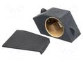 Car loudspeaker enclosure; MDF; black melange; 250mm; BMW; 15l BASSER OBGL.BMW.27