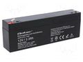 Re-battery: acid-lead; 12V; 2.3Ah; AGM; maintenance-free QOLTEC ACCU-HP2.3-12/Q