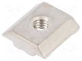 Nut; for profiles; Width of the groove: 6mm; stainless steel FATH FA-096484E