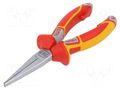 Pliers; insulated,flat; 160mm NWS NW124-49VDE-160
