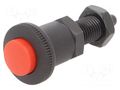 Indexing plungers; Thread: M12; Plating: black finish; 6mm ELESA+GANTER GN414-6-9-AK