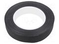 Tape: electrical insulating; W: 25mm; L: 50m; Thk: 0.165mm; black H-OLD HOLD-GL.94-25-50-B