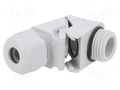Cable gland; angular; M16; 1.5; IP68; polyamide; grey; HSK-W HUMMEL HUMMEL-1313160051