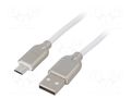 Cable; USB 2.0; USB A plug,USB B micro plug; gold-plated; 1m GEMBIRD CC-USB2R-AMMBM-1W