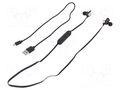 Wireless headphones with microphone; black,golden; 20÷22000Hz QOLTEC QOLTEC-50842