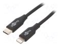 Cable; USB 2.0; Apple Lightning plug,USB C plug; 0.5m; black GOOBAY USBC-LIGHT/0.5BK