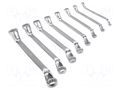 Wrench-set; box; tool steel; 8pcs. BAHCO SA.2M/S8