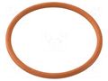 O-ring gasket; VMQ; Thk: 2.5mm; Øint: 38mm; NPT1 1/4"; red HUMMEL HUMMEL-1321540079