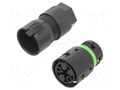 Connector: AC supply; screw terminal; female; 16A; 400V; ways: 2 AAG STUCCHI 3802/V-M-2P-BK