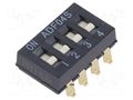 Switch: DIP-SWITCH; Poles number: 4; ON-OFF; -0.025A/24VDC; Pos: 2 TE Connectivity 1-1825059-3