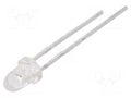 LED; yellow green; 3mm; 63÷100mcd; 25°; Front: convex; 1.7÷2.4VDC EVERLIGHT 1224SYGC/S530-E2
