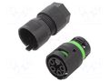 Connector: AC supply; screw terminal; female; 16A; 400V; ways: 4 AAG STUCCHI 3802/V-M-4P-BK