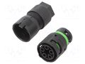 Connector: AC supply; screw terminal; female; 16A; 400V; ways: 5 AAG STUCCHI 3802/V-M-5P-BK