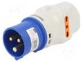 Connector: AC supply; adapter; male/female; 16A; 230VAC; IEC 60309 PCE 9433170