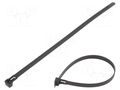 Cable tie; inside serrated with release mechanism; L: 150mm HELLERMANNTYTON REL140-PA66-BK