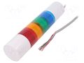 Signalling column; red/amber/green/blue; LED; 24VDC; IP65; LR6 PATLITE LR6-402WJBW-RYGB