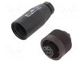 Connector: circular; 250V; 10A; PIN: 7; plug; female; screw terminal BINDER 99-4218-00-07