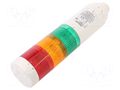 Signalling column; red/amber/green; LED; 24VDC; IP65; LR6; ABS PATLITE LR6-302WCNW-RYG