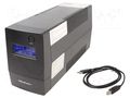 Power supply: UPS; 240W; 450VA; 230V; 286x100x144mm; 4.5Ah; 4÷6h QOLTEC QOLTEC-53977