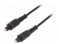 Cable; Toslink plug,both sides; 7.5m; black; Øcable: 5mm GEMBIRD CC-OPT-7.5M