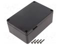 Enclosure: multipurpose; X: 70mm; Y: 105mm; Z: 40mm; ABS; black; IP65 MASZCZYK KM-276BK
