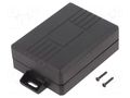 Enclosure: multipurpose; X: 59.4mm; Y: 97.6mm; Z: 29.5mm; ABS; black MASZCZYK KM-321BK