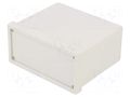 Enclosure: panel; X: 93.6mm; Y: 75.2mm; Z: 46.2mm; ABS; grey MASZCZYK KM-326G