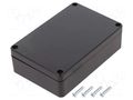 Enclosure: multipurpose; X: 70mm; Y: 105mm; Z: 30mm; ABS; black; IP67 MASZCZYK KM-278I/BK