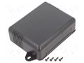 Enclosure: multipurpose; X: 90mm; Y: 115mm; Z: 37mm; ABS; black; IP54 MASZCZYK KM-53C/BK
