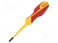 Screwdriver; insulated,slim; PlusMinus PZ-type; PZ1/SL BETA BE1279MQ/F-PZ1