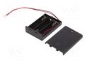 Holder; AA,R6; Batt.no: 3; on panel; 3pin,cables,terminal; 150mm KEYSTONE KEYS2487CN