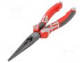 Pliers; half-rounded nose,elongated; 205mm; Cut: with side face NWS NW140-69-205