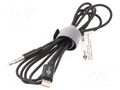 Cable; Apple Lightning plug,Jack 3.5mm 3pin plug; 1m; black GOOBAY LIGHT-JACK-001-BK