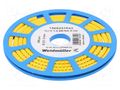 Markers; Marking: D; 2.5÷5mm; PVC; yellow; -30÷80°C; leaded; CLI C WEIDMÜLLER WM-1568251643