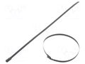 Cable tie; L: 260mm; W: 4.6mm; stainless steel AISI 304; 445N RAYCHEM RPG BC44-260