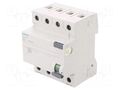 RCD breaker; Inom: 25A; Ires: 300mA; Poles: 3+N; 230/400VAC; IP20 SIEMENS 5SV4642-0