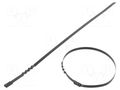 Cable tie; L: 840mm; W: 4.6mm; stainless steel AISI 304; 445N; wave RAYCHEM RPG BCZ44-840