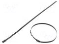 Cable tie; L: 840mm; W: 4.6mm; stainless steel AISI 304; 445N; wave RAYCHEM RPG BCZ44-840