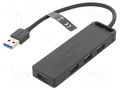 Hub USB; USB A socket x4,USB A plug,USB B micro socket; PnP VENTION CHLBB