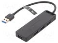 Hub USB; USB A socket x4,USB A plug,USB B micro socket; PnP VENTION CHLBB