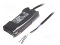 Sensor: optical fiber amplifier; PNP; Connection: cables; 2m OMRON E3NX-FA41-2M