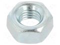 Nut; hexagonal; 1/4"-28; steel; Plating: zinc; 9.5mm KEYSTONE KEYS4713