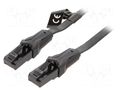 Patch cord; RJ45 plug,both sides; U/UTP; 6; Cu; PVC; black; 1.5m VENTION IBABG