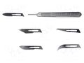 Scalpel holder; Kit: 5x blade BERNSTEIN BRN-2-102