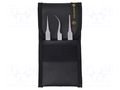 Tweezers-set; for precision works; 3pcs. BERNSTEIN BRN-5-030-A