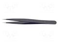 Tweezers; Blade tip shape: sharp; Tweezers len: 110mm; ESD BERNSTEIN BRN-5-072-UF-13