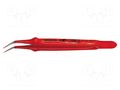 Tweezers; 150mm; Blades: curved; Blade tip shape: sharp; universal BERNSTEIN BRN-5-107-VDE